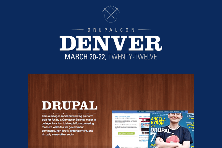 DrupalCon Denver 2012 website preview